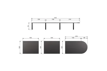 Bordplate Tablo Lungo - Møbler - Bord - Bordtilbehør - Bordplate