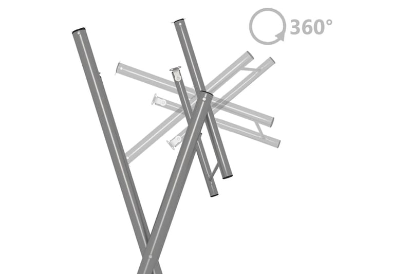 Sammenleggbare bordben sølv 45x55x112 cm galvanisert stål - Møbelben - Bordben