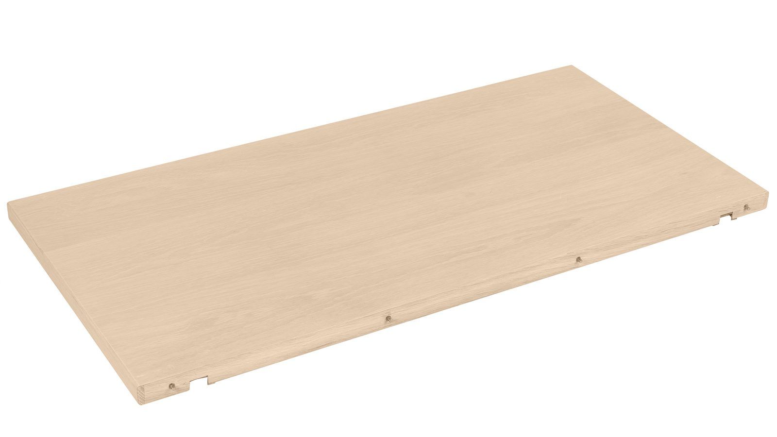 Tilleggsplate Sälvik 50x100 cm - Hvitpigmentert eik
