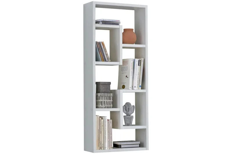 Vegghylle Wohnling melaminbelagt MDF, oppbevaringshylle, moderne stil Hvit, Hvit