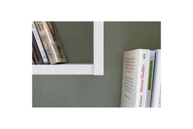 Vegghylle Wohnling melaminbelagt MDF, oppbevaringshylle, moderne stil Hvit - Hvit - Oppbevaring - Hyller - Bokhylle