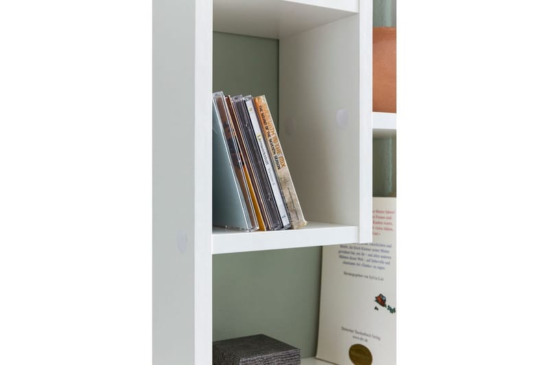 Vegghylle Wohnling melaminbelagt MDF, oppbevaringshylle, moderne stil Hvit - Hvit - Oppbevaring - Hyller - Bokhylle