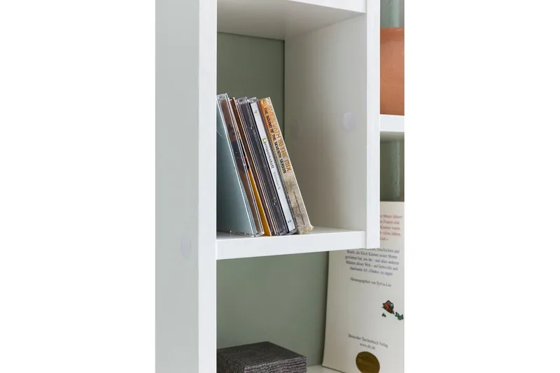 Vegghylle Wohnling melaminbelagt MDF, oppbevaringshylle, moderne stil Hvit - Hvit - Oppbevaring - Hyller - Bokhylle