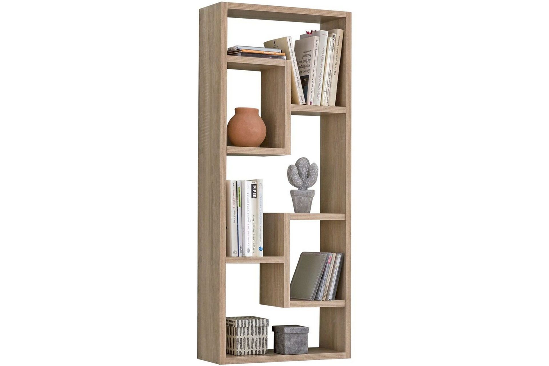 Vegghylle Wohnling melaminbelagt MDF, oppbevaringshylle, moderne stil Sonoma - Sonoma