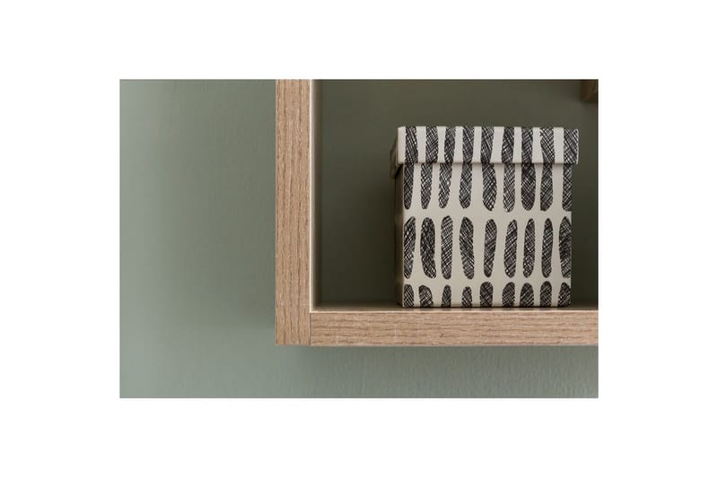 Vegghylle Wohnling melaminbelagt MDF, oppbevaringshylle, moderne stil Sonoma - Sonoma - Oppbevaring - Hyller - Bokhylle