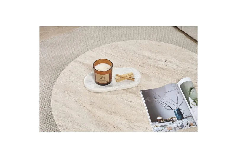 Boro Sofabord 90 cm - Beige - Møbler - Bord - Sofabord