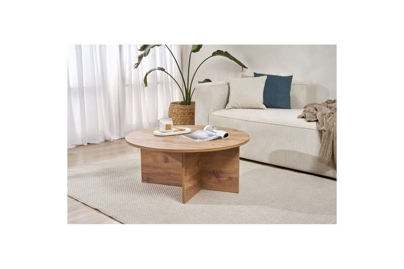 Boro Sofabord 90 cm - Natur - Møbler - Bord - Sofabord