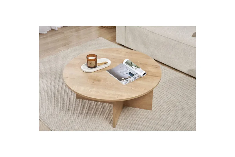 Boro Sofabord 90 cm - Natur - Møbler - Bord - Sofabord