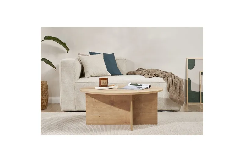 Boro Sofabord 90 cm - Natur - Møbler - Bord - Sofabord