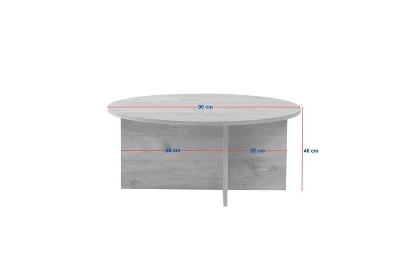 Boro Sofabord 90 cm - Natur - Møbler - Bord - Sofabord
