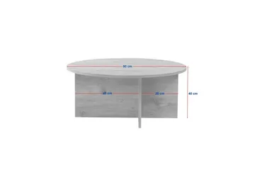 Boro Sofabord 90 cm - Natur - Møbler - Bord - Sofabord