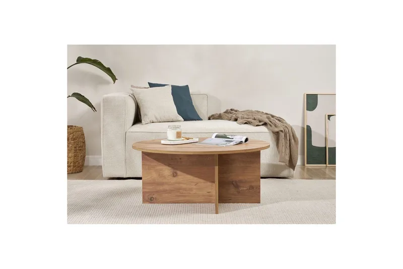 Boro Sofabord 90 cm - Natur - Møbler - Bord - Sofabord