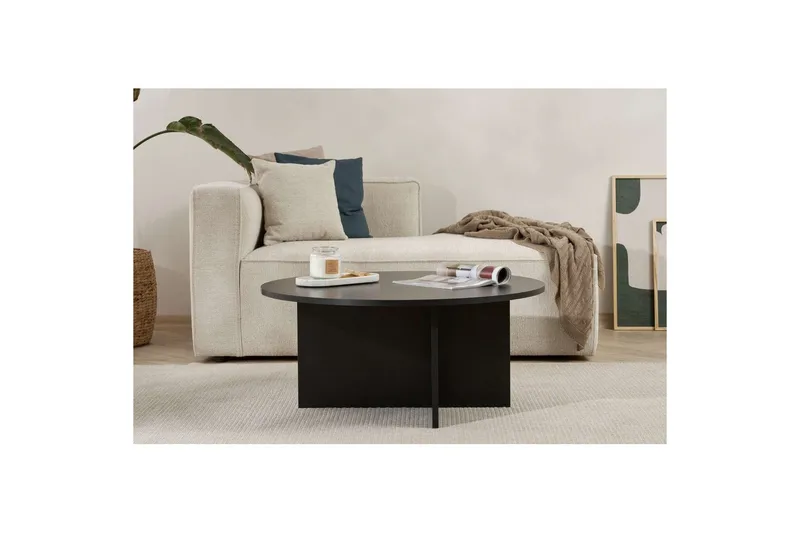 Boro Sofabord 90 cm - Svart - Møbler - Bord - Sofabord