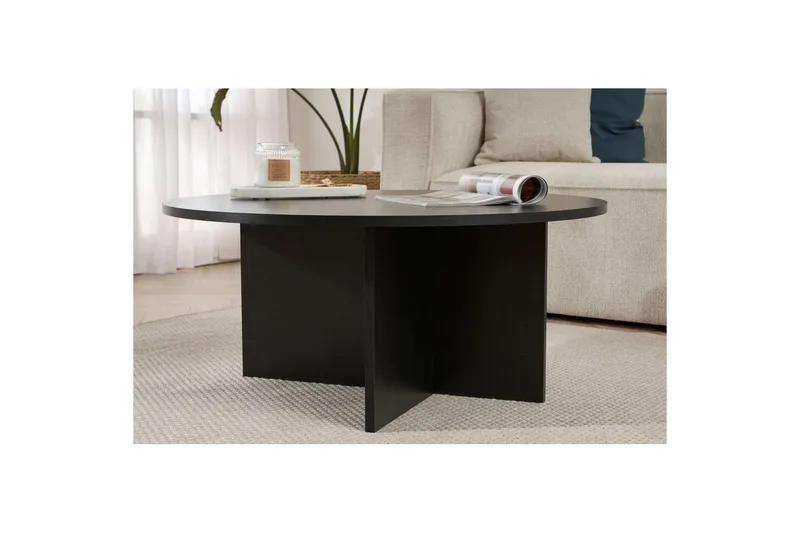 Boro Sofabord 90 cm - Svart - Møbler - Bord - Sofabord