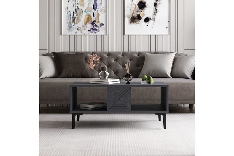 Botswana Stuebord 90 cm - Antrasitt - Møbler - Bord - Sofabord