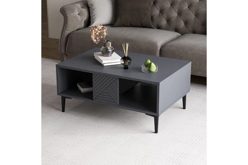 Botswana Stuebord 90 cm - Antrasitt - Møbler - Bord - Sofabord