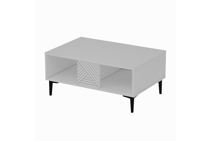 Botswana Stuebord 90 cm - Hvit - Møbler - Bord - Sofabord