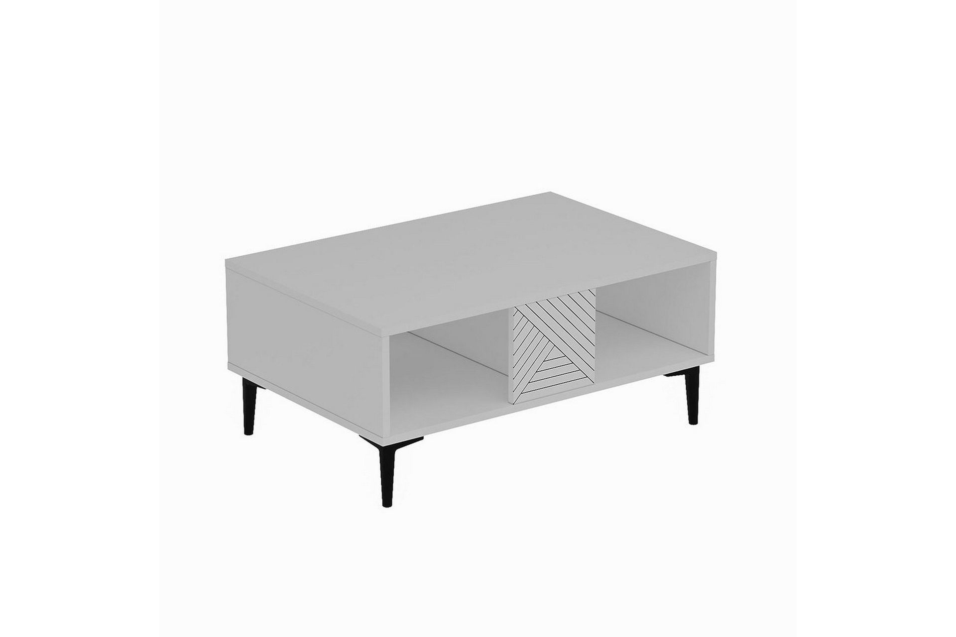 Botswana Stuebord 90 cm - Hvit