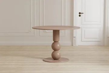 Boule Rundt Spisebord 110 cm i Tre - Beige - Møbler - Bord - Spisebord & kjøkkenbord
