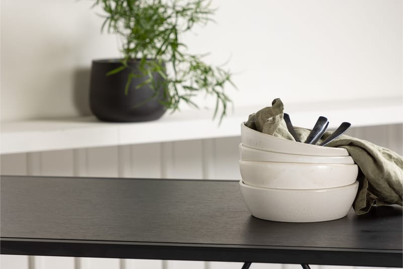 Brea Spisegruppe 120 cm Rektangulær med 4 Adesto Stoler - Sort - Møbler - Bord - Spisegrupper