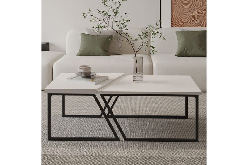 Bulskoll Stuebord 120 cm - Hvit - Møbler - Bord - Sofabord