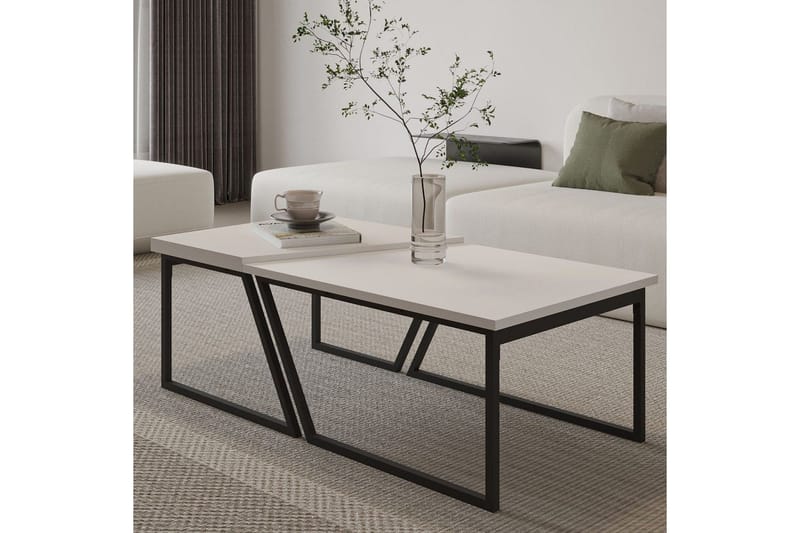 Bulskoll Stuebord 120 cm - Hvit - Møbler - Bord - Sofabord