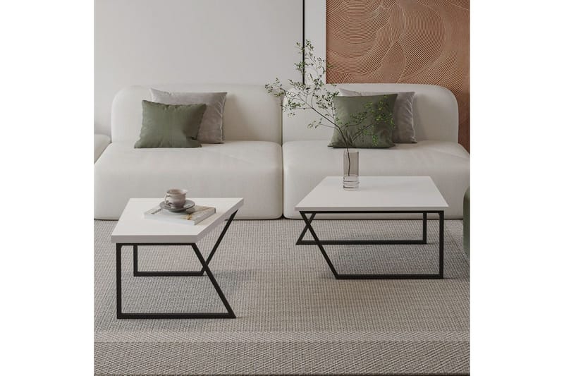 Bulskoll Stuebord 120 cm - Hvit - Møbler - Bord - Sofabord