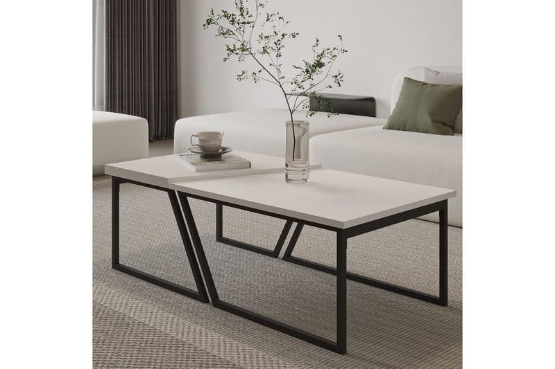 Bulskoll Stuebord 120 cm - Hvit - Møbler - Bord - Sofabord