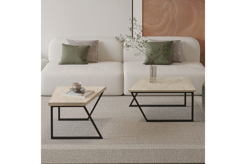 Bulskoll Stuebord 120 cm - Travertin - Møbler - Bord - Sofabord