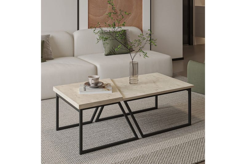 Bulskoll Stuebord 120 cm - Travertin - Møbler - Bord - Sofabord