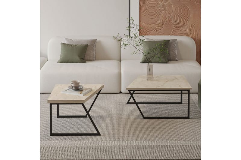 Bulskoll Stuebord 120 cm - Travertin - Møbler - Bord - Sofabord