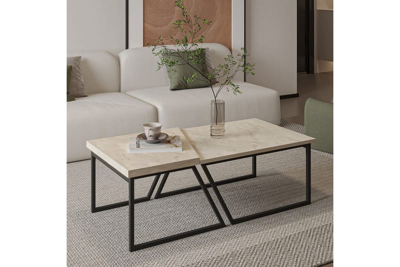 Bulskoll Stuebord 120 cm - Travertin - Møbler - Bord - Sofabord