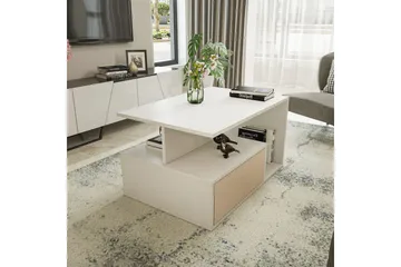 Bulvari Stuebord 90 cm - Beige/Hvit - Møbler - Bord - Sofabord