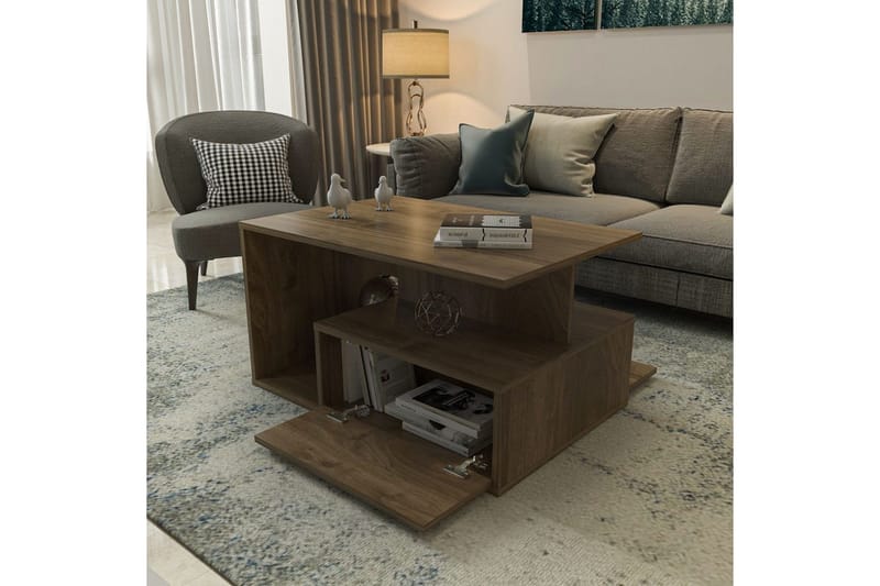 Bulvari Stuebord 90 cm - Valnøtt - Møbler - Bord - Sofabord