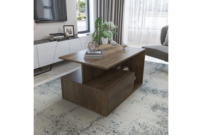 Bulvari Stuebord 90 cm - Valnøtt - Møbler - Bord - Sofabord