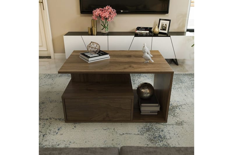 Bulvari Stuebord 90 cm - Valnøtt - Møbler - Bord - Sofabord