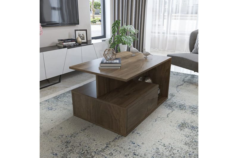 Bulvari Stuebord 90 cm - Valnøtt - Møbler - Bord - Sofabord