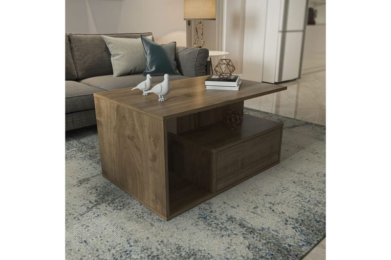 Bulvari Stuebord 90 cm - Valnøtt - Møbler - Bord - Sofabord