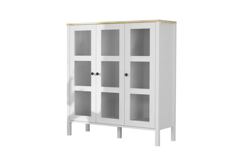 Cadrel Bokhylle 112 cm, Natur/Hvit