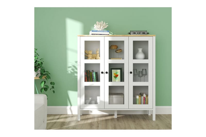 Cadrel Bokhylle 112 cm - Natur/Hvit - Oppbevaring - Hyller - Bokhylle