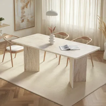 Cadron spisebord 180 cm rektangulært - Travertin - Møbler - Bord - Spisebord & kjøkkenbord