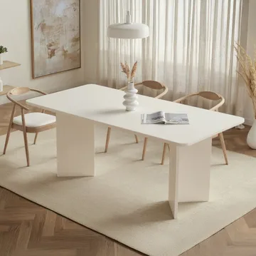 Cadron spisebord 180 cm rektangulært - Tre Hvit - Møbler - Bord - Spisebord & kjøkkenbord