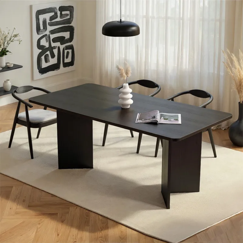 Cadron spisebord 180 cm rektangulært - Tre Svart - Møbler - Bord - Spisebord & kjøkkenbord