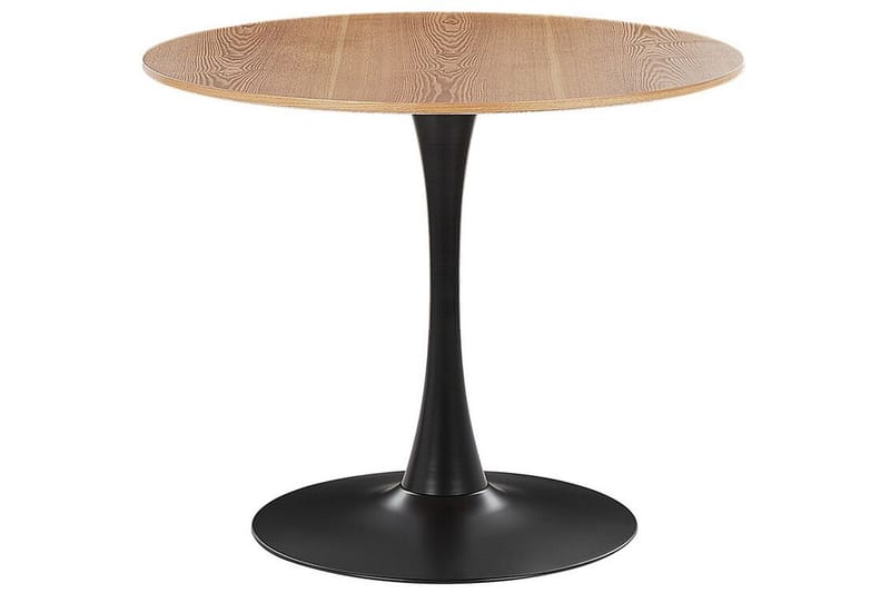 Calmar Spisebord 90 cm Rund - Lys Brun/Sort - Møbler - Bord - Spisebord & kjøkkenbord