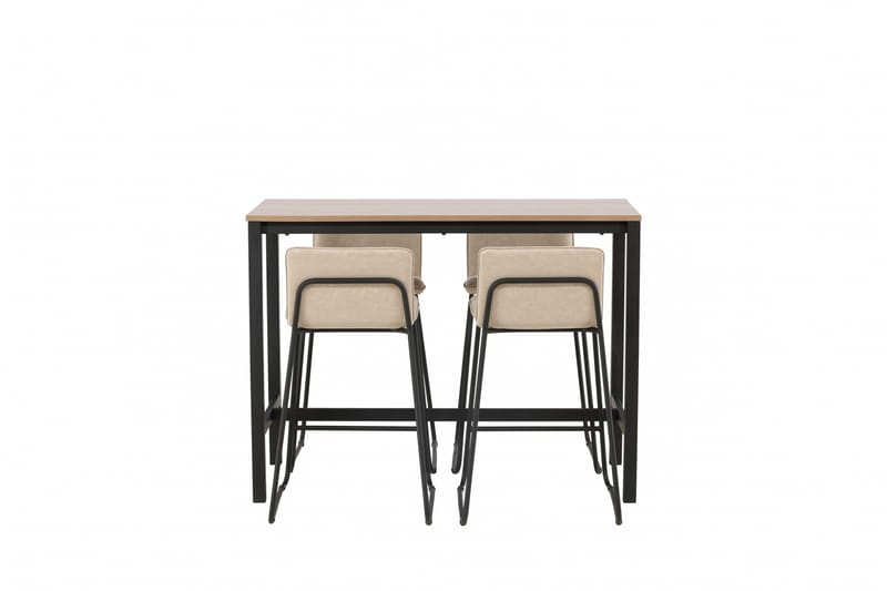 Camden Barbord 60x120 cm med 4 Bisbee Stoler - Beige - Møbler - Bord - Barbord & ståbord