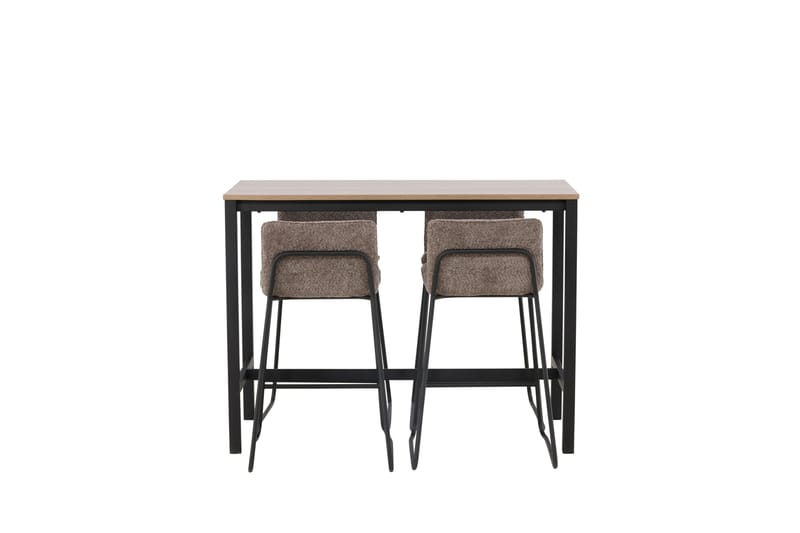 Camden Barbord 60x120 cm med 4 Bisbee Stoler - Mørk grå - Møbler - Bord - Barbord & ståbord