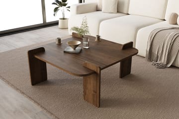 Campwell sofabord 90 cm kvadratisk - Valnøtt - Møbler - Bord - Sofabord