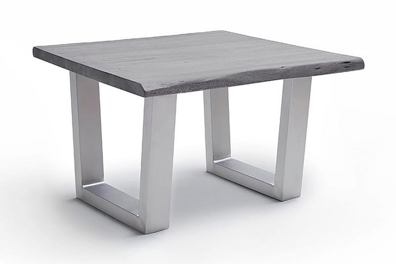 Cartagena Sofabord 75 cm Ben T-form - Grå/Sølv - Sofabord