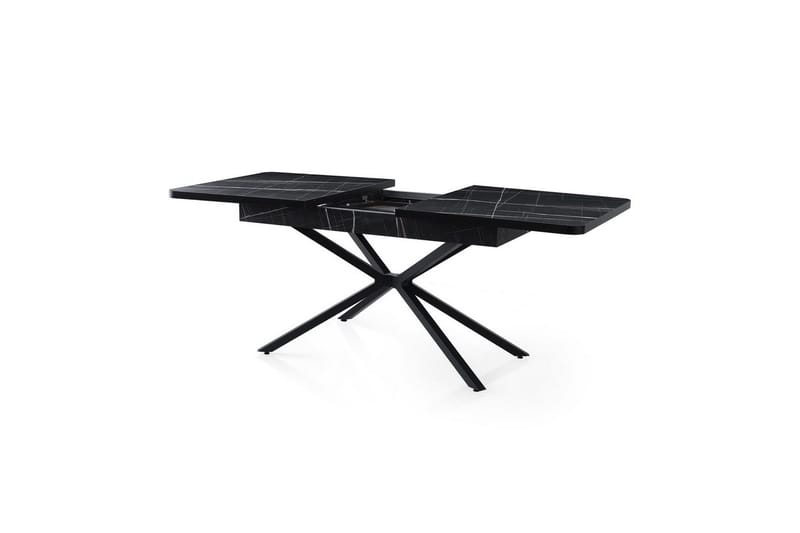 Cassel Spisebord 160 cm Rektangulær - Sort/Hvit - Møbler - Bord - Spisebord & kjøkkenbord