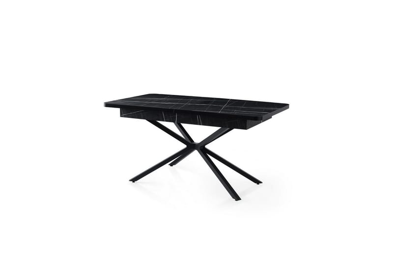 Cassel Spisebord 160 cm Rektangulær - Sort/Hvit - Møbler - Bord - Spisebord & kjøkkenbord